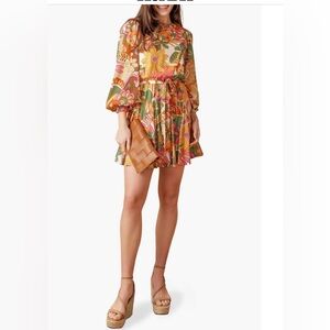 Flying Tomatoe Floral Long Sleeve Dress